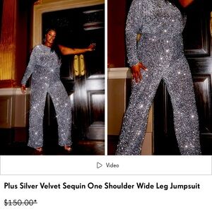 Beautiful off the shoulder sparkle jumpsuit